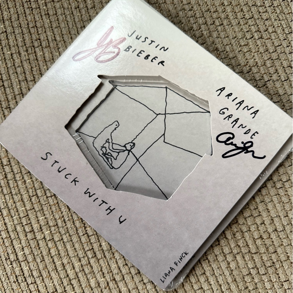 Justin Bieber Stuck With U Vinyl - Pink and Black